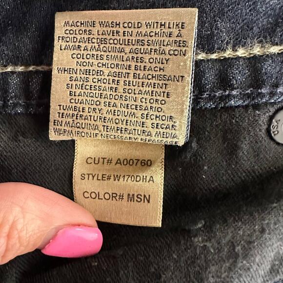 Hudson Womens size 28 Blue Bootcut Jeans Flap Back Pockets British Union Y2K - Picture 9 of 10